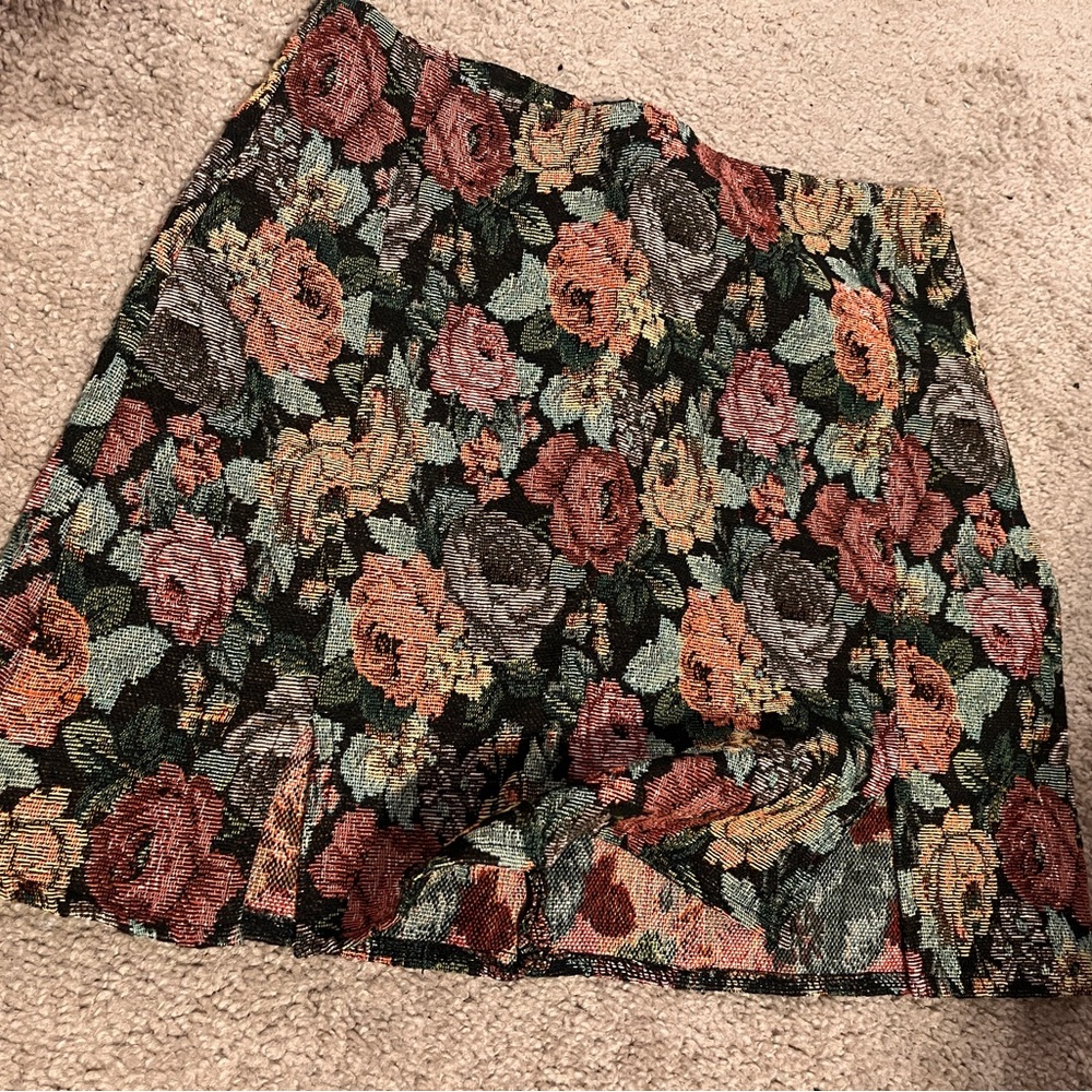 Floral Tapestry Skirt